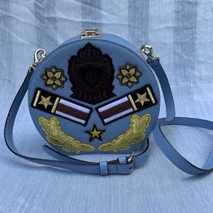 RARE Henri Bendel military W57 circle crossbody